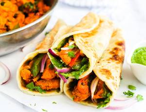 Chicken Kahti Rolls